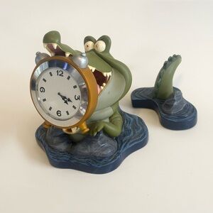 Disney Store Exclusive Villains Peter Pan Tick Tock Crocodile Clock Figure Works